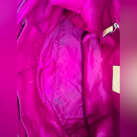 COACH Poppy Pink/Fiusha Tote Bag - Picture 8 of 9
